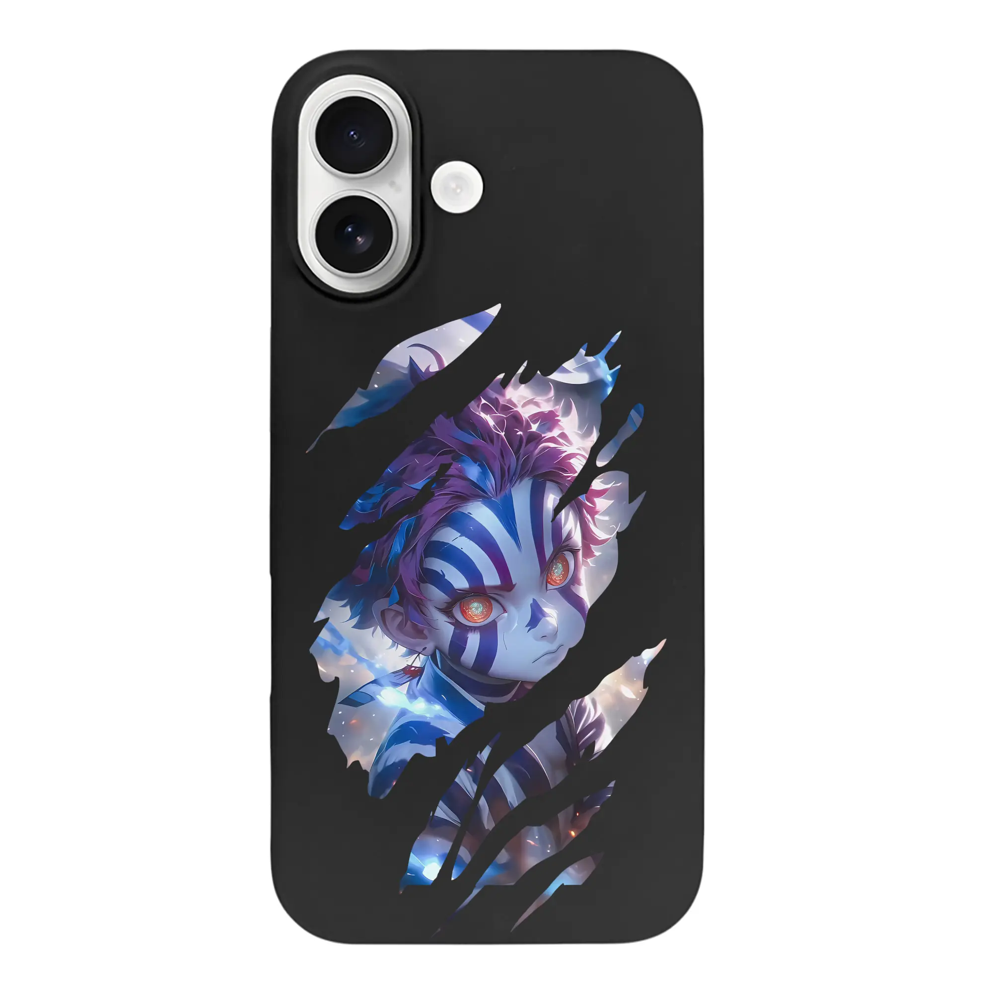 鬼滅の刃 グッズ,猗窩座 - iPhone 17 シリーズ シリコンケース 薄型 耐衝撃 指紋防止 ソフトタッチカバー 精密フィット 傷防止 保護ケース iPhone 17/17 Air/17 Pro/17 Pro Max 対応